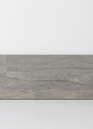 Amazonia Fume ceramic plank tile installed