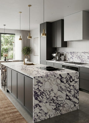 Purple Bulgari porcelain slab