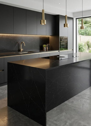 Dark Osier quartz slab