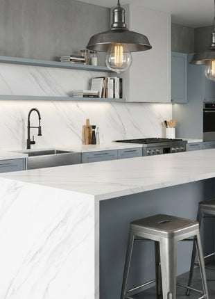 Greek White quartz slab