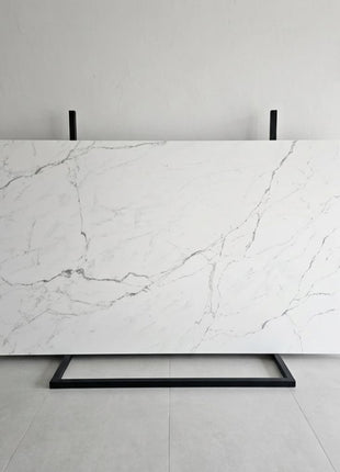 Qianshan Snow quartz slab installed